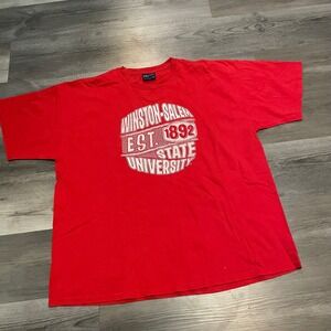 MV Sport Winston-Salem State University WSSU Red Graphic T-Shirt Mens XXL